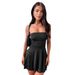 2026 New Cross-Border European And American Style Women's Clothing Fashion Slim Fit Ruched Strapless Bodycon Sexy_ecoleips.com