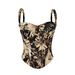 Cross-Border New Sexy Strapless Top Camisole Inner Outer Wear With Chest Pads Vintage Court Style Fishbone Corset_ecoleips.com