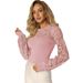 2025 New Style Lace Patchwork Women's Clothing, High-End Elegant Commuting Hollow-Out Long-Sleeve Chic T-Shirt_ecoleips.com
