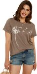 Cicy Bell Women's Dandelion Print T Shirts Cute Graphic Tees Short Sleeve Summer Cotton Tee Tops_ecoleips.com