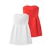 Women's Clothing Fashion Solid Color Sleeveless Sexy Tube Top Backless Tube Top Dress_ecoleips.com