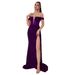 Women's Clothing Sequins Temperament Commuting Solid Color One Shoulder Dress Temperament Waist Sexy Banquet Evening Dress_ecoleips.com