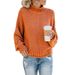 2026 New Autumn/Winter For Women, Cross-Border European And American Foreign Trade Chunky Knit Pullover_ecoleips.com
