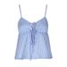 AD434 New Cross-Border Sexy Slim-Fit Versatile Strap V-Neck Striped Sweet Niche Bow Tie Top For Women_ecoleips.com