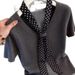 Women's Polka Dot Knitted T-Shirt Short Sleeve Designer Style Summer Fashionable And Elegant New Tops_ecoleips.com