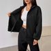 AD691 Eurean And American Cross-border Autumn Stand-up Collar Zip-up Sweatshirt Jacket, New Casual Sporty Lazy Style_ecoleips.com