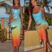 Women's Clothing Spring And Autumn New Sling Sequin Printing Dress INS Leisure Party Split Dress_ecoleips.com