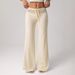 Women's Clothing Flared Lace-Up Casual Pants – Low-Rise Stretch Fit, Sexy & Comfortable (S-XL, Boho Aesthetic)_ecoleips.com