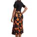 Women's Clothing Long High Waist Temperament Commuter Dress Black Long Skirt Suit Short Sleeve Printed Dress_ecoleips.com