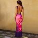 Women's Clothing 2025 Summer New Fashion Printed Sexy Backless Strap Dress Hot Girls, Wholesale For Foreign_ecoleips.com