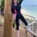 Aria Basics Women's One-piece Diving Suit, Sun-protective Long-sleeve Swimsuit, Integrated Sports Surfing Conservative 2024 New_ecoleips.com