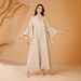 Middle Eastern Saudi Women's Clothing Hot Sale: Fashionable And Elegant V-neck Mesh Embroidered Sequin Arabian Dubai_ecoleips.com