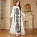 Women's Embroidered Dress Robe New Autumn Winter Style Muslim Fashion Clothing_ecoleips.com