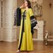 Elegant Long Kaftan Dress for Women with Sequined Embroidered Sleeves Cross Border Jalabiya Style 4366_ecoleips.com