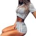 Women's Clothing Short Sleeve Round Neck Shorts Set One Piece_ecoleips.com