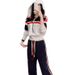 Women's Clothing Casual Sports Suit For Women Spring And Autumn New Small Long Sleeved Hooded Sweatshirt High Waist Wide Leg Pants Two Piece Suit _ecoleips.com