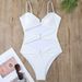 Women's Solid Color Tight Fitting Hollow out Suspender Bikini One-Piece Swimsuit Sexy Style Vacationwear Summer Winter Spring_ecoleips.com