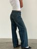 New Women's Solid-color Washed Straight-leg Jeans, Low-waisted, Simple, Versatile, Fashionable, Comfortable And Loose For Goin_ecoleips.com
