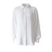 Women's Clothing Season Long Sleeved Pure Cotton Crepe Shirt New Comfortable Loose Shirt Shawl_ecoleips.com