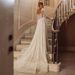 Women's Clothing Elegant Backless Long Sleeved Sequined Lace Wedding Dress Floor Length A-Line Vestedo Dreamy Bride Party Wear_ecoleips.com