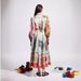 Women's Clothing New Printed Fashion Long Sleeved Puff Sleeves Lace Up Big Swing Dress_ecoleips.com