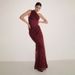 Women's Clothing Women's Bodycon Dress Wine Red Pleated Fishtail Maxi With Tie Waist Style For Vacation For Formal & Casual For Women_ecoleips.com