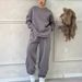 Women's Casual Lounge Set – Oversized Hoodie & Joggers (Fall/Winter Essentials, Streetwear Style, 6 Colors, S-Xxxl, Polyester-Spandex Blend)_ecoleips.com