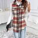 Aria Basics Cross-border European American Autumn And Winter Women's Woolen Plaid Vest Jacket Ins Style Foreign Trade_ecoleips.com