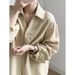 Yanshuang Linen Blend Tencel Cotton V-Neck Shirt For Women Autumn Simple Casual Long Sleeve Loose Top 82209_ecoleips.com