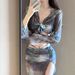 Aria Basics Women's Bikini Swimsuit 2024 New Style Four-Piece Set With Long Skirt, Sexy, Slim-Fit, European American Style, Suitable_ecoleips.com