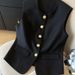 Women's Light Luxury Style Vest Spring 2025 Shoulder Length Fashionable Design High End Outerwear_ecoleips.com