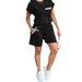 Casual Sportswear Slimming And Dirt Resistant Women's Shorts Set Summer Relaxed Everyday Wear Comfortable Feshion_ecoleips.com