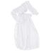 Beach Long Sleeve High Waist 2021 Set Strapless Dress Women's Fashion European And American Top Sexy Lazy Style_ecoleips.com