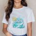 European And American Cross-border Foreign Trade Wholesale Clothing, Floral Perfume Bottle Print, Round Neck, Plus Size,_ecoleips.com