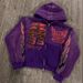 Women's Black Zip up Hoodie Street Style Hip Hop Star Print 2024 Y2K Harajuku Style Jacket Sweatshirt_ecoleips.com