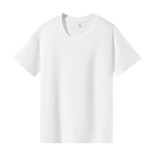 Pure Cotton T-shirt Women's Front Shoulder White Short-sleeved Summer New Round Neck Thin Simple Versatile Bottom T-shirt_ecoleips.com
