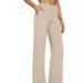 Women's High Waist Straight Leg Trousers Casual Loose Fit with Pockets European And American Style Autumn New Knit Pants_ecoleips.com