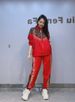 European And American Cross-Border High-End Casual Sports Suit For Women Leopard Print Patchwork Versatile Slimming Plus_ecoleips.com