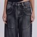 Women's Clothing Washed Old Gradient Wings Printing Retro New Loose Wide Leg Denim_ecoleips.com