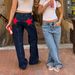 Women's Clothing Retro Five Pointed Star Jeans Contrast Color Stitching Casual Pants_ecoleips.com
