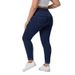 High-Waisted Slimming Stretch Jeans Tummy Control Lifting Fit Comfortable Cotton Blend Dark Blue Black plus Size Women 0XL-4XL_ecoleips.com