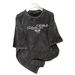 Women's Clothing Fashion Chic Niche Prints Cotton Short Sleeved T Shirt All Match Casual Tops_ecoleips.com