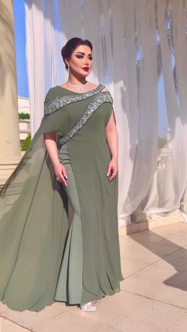 Sexy Middle East Chiffon Evening Dress Charming Crystals Caftan Plus Size Cocktail Party Wear Customized Arabic Beads Women Robe_ecoleips.com