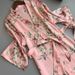 Aria Basics Popular In Europe And America: Pajama Manufacturer's Mid-sleeve, Collared Wear Robe, Women's Printed Pajamas, Home_ecoleips.com
