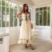 Women's New Long Spliced Dress With Off The Shoulder Sleeveless Sling_ecoleips.com