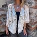 Women's Loose Batwing Sleeve Shawl Cardigan Embroidered Lace Top Spring Summer New Russian American Export Style_ecoleips.com