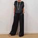 Women's Clothing Spring And Summer New Loose Shirt Wide Leg Trousers Casual Suit_ecoleips.com