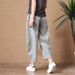 Suitable For All Seasons Petite Cotton Wide-Leg Women 2024 Summer New Loose Plus Size Versatile Linen Cropped Casual Pants For Outerwear_ecoleips.com