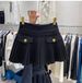 Women's High-Waisted A-Line Mini Skirt White Elegant Woolen Pleated Midi Skirt Trendy Spring Autumn New Style_ecoleips.com