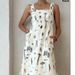 Women's Clothing Sleeveless Lace Up Suspenders Sexy Printed Swing Dress_ecoleips.com